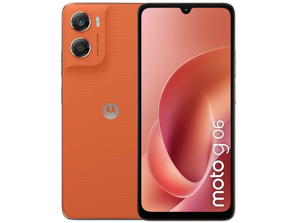 Smartphone Motorola Moto G06: 
Procesador Mediatek Helio G81 (hasta 2.0 GHz), 
Memoria RAM de 4GB, Almacenamiento de 128GB, 
Pantalla LED Multi-Touch de 6.8