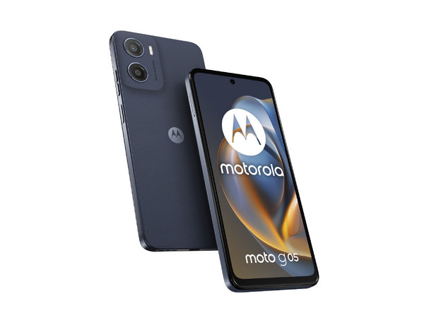 Smartphone Motorola Moto G05: 
Procesador Mediatek Helio G81 Extreme (hasta 2.0 GHz), 
Memoria RAM de 8GB, Almacenamiento de 256GB, 
Pantalla LED Multi-Touch de 6.67
