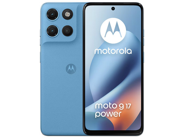 Smartphone Motorola Moto G17 Power: 
Procesador MediaTek Helio G81 Extreme (hasta 2.0 GHz), 
Memoria RAM de 8GB, 
Almacenamiento de 256GB, 
Pantalla de 6.7