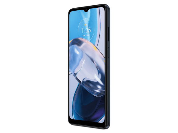 Smartphone Motorola Moto E22: 
Procesador MediaTek Helio G37 (hasta 2.3 GHz), 
Memoria RAM de 3GB, Almacenamiento de 32GB, 
Pantalla LED Multi-Touch de 6.5