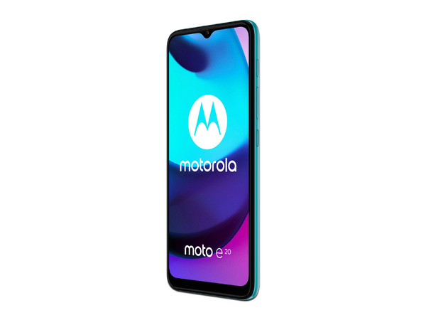 Smartphone Motorola Moto E20:
Procesador Unisoc T606 (hasta 1.6 GHz), 
Memoria RAM de 2GB, Almacenamiento de 32GB, 
Pantalla LED Multi Touch de 6.5