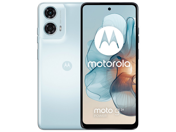 Smartphone Motorola Moto G24 Power: 
Procesador Helio G85 (hasta 2.0 GHz), 
Memoria RAM de 8GB, Almacenamiento de 256GB, 
Pantalla LCD Multi Touch de 6.6