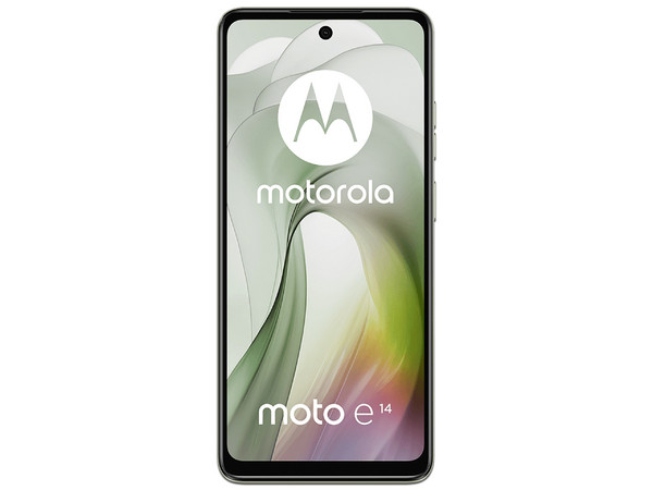 Smartphone Motorola Moto e14: 
Procesador Unisoc T606 (hasta 1.6 GHz), 
Memoria RAM de 2GB, Almacenamiento de 64GB, 
Pantalla LED Multi Touch de 6.6