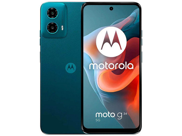 Smartphone Motorola Moto G34 5G: 
Procesador Snapdragon 695 (hasta 2.2 GHz), 
Memoria RAM de 8GB, 
Almacenamiento de 256GB, 
Pantalla LED Multi-Touch de 6.5