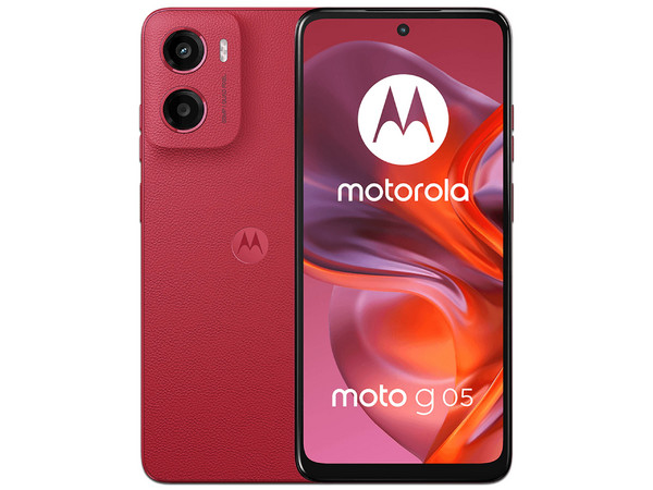 Smartphone Motorola Moto G05: 
Procesador Octa-Core (hasta 2.0 GHz), 
Memoria RAM de 4GB, Almacenamiento de 128GB, 
Pantalla LED Multi-Touch de 6.67