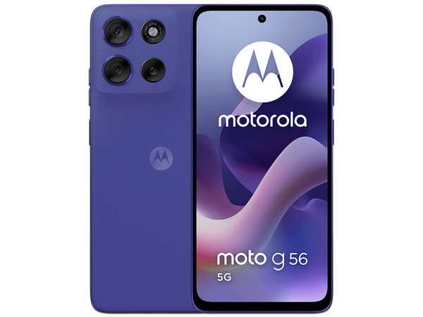 Smartphone Motorola Moto  G56 5G:
Procesador MediaTek Dimensity 7060 (hasta 2.6 GHz), 
Memoria RAM de 8GB, Almacenamiento de 256GB, 
Pantalla LED Multi-Touch de 6.7