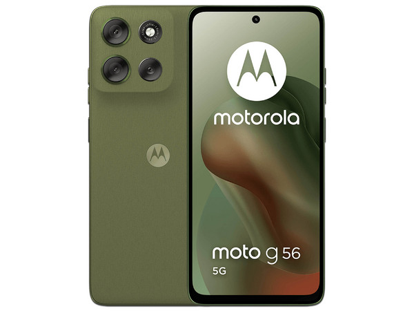 Smartphone Motorola Moto G56 5G: 
Procesador MediaTek Dimensity 7060 (hasta 2.6 GHz), 
Memoria RAM de 8GB, Almacenamiento de 256GB, 
Pantalla LED Multi-Touch de 6.7