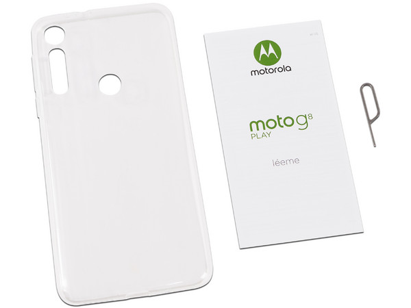 Smartphone Motorola Moto G8 Play:
Procesador Octa Core (hasta 2.0GHz),
Memoria RAM de 2GB, Almacenamiento de 32GB,
Pantalla LED Multi Touch de 6.2 HD+,
Bluetooth 4.2, Wi-Fi, 4G, Dual SIM,
Cámara principal de 13 MP,
Android 9.0.