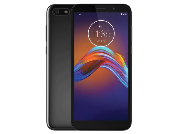Smartphone Motorola Moto E6 Play:
Procesador Mediatek MT6739 Quad Core (hasta 1.5 GHz),
Memoria RAM de 2GB, Almacenamiento de 32GB,
Pantalla LED Multi Touch de 5.5