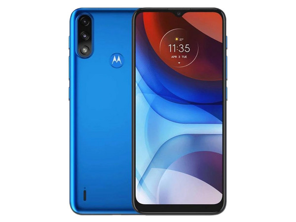 Smartphone Motorola Moto E7:
Procesador Mediatek Helio G25 Octa Core (hasta 2.0 GHz),
Memoria RAM de 2GB, Almacenamiento de 32GB,
Pantalla LED Multi Touch de 6.5