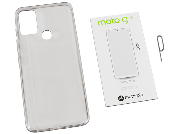 Smartphone Motorola Moto G50: 
Procesador Snapdragon 480 (hasta 2.00 GHz), 
Memoria RAM de 4GB, Almacenamiento de 128GB, 
Pantalla LED Multi Touch de 6.5