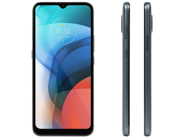 Smartphone Motorola Moto E7:
Procesador Mediatek Helio G25 Octa-Core (hasta 2.0 GHz),
Memoria RAM de 4GB, Almacenamiento de 64GB,
Pantalla LED Multi Touch de 6.5