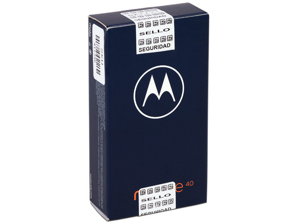 Smartphone Motorola Moto E40:
Procesador UNISOC T700 (hasta 1.8 GHz),
Memoria RAM de 4GB, Almacenamiento de 64GB,
Pantalla LED Multi Touch de 6.5