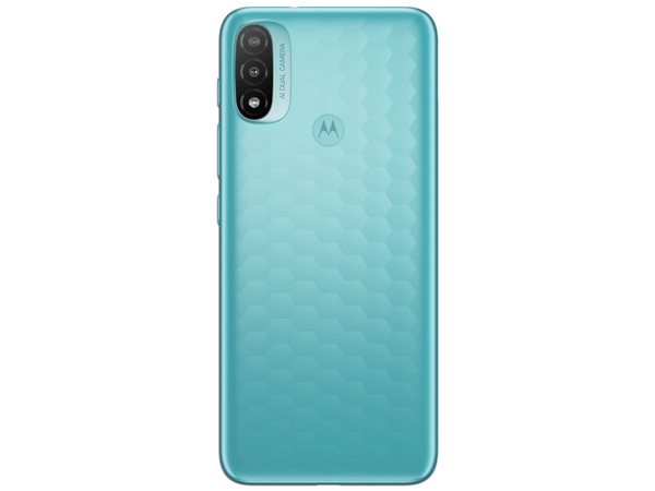 Smartphone Motorola Moto E20:
Procesador Unisoc T606,
Memoria RAM de 2GB, Almacenamiento de 32GB,
Pantalla LED de 6.5