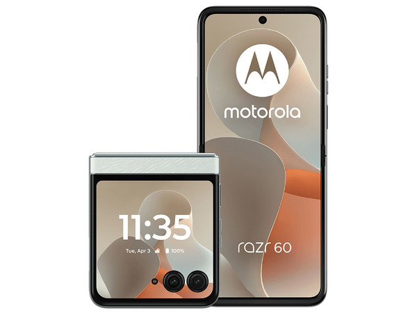 Smartphone Motorola Razr 60:
Procesador Mediatek Dimensity 7400X,
Memoria RAM de 8GB, Almacenamiento interno de 256GB,
Pantalla P-OLED de 6.9