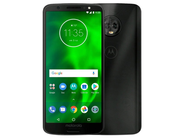 Smartphone Motorola Moto G6:
Procesador Snapdragon 450 Octa Core (1.8 GHz), 
Memoria RAM de 4GB, Almacenamiento de 64GB,
Pantalla LED Multi Touch de 5.7
