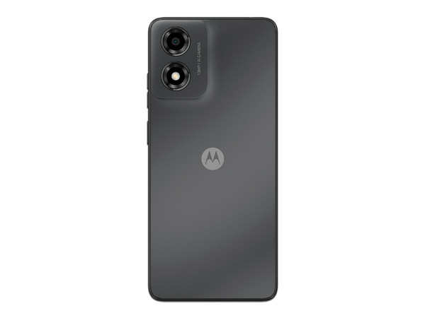 Smartphone Motorola Moto e14: 
Procesador Unisoc T606 (hasta 1.6 GHz), 
Memoria RAM de 2GB, Almacenamiento de 64GB, 
Pantalla LED de 6.6