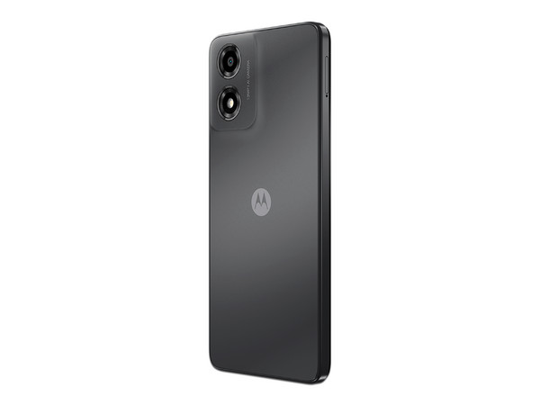Smartphone Motorola Moto e14: 
Procesador Unisoc T606 (hasta 1.6 GHz), 
Memoria RAM de 2GB, Almacenamiento de 64GB, 
Pantalla LED de 6.6