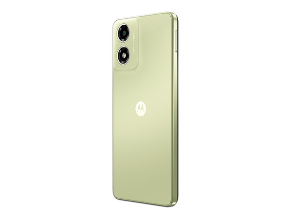 Smartphone Motorola Moto E14: 
Procesador Unisoc T606 (hasta 1.6 GHz), 
Memoria RAM de 2GB, Almacenamiento de 64GB, 
Pantalla LED Multi Touch de 6.6