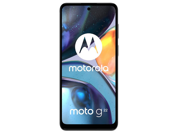 Smartphone Motorola Moto G22: 
Procesador Helio G37 (hasta 2.30 GHz), 
Memoria RAM de 4GB, Almacenamiento de 64GB, 
Pantalla LED Multi Touch de 6.5