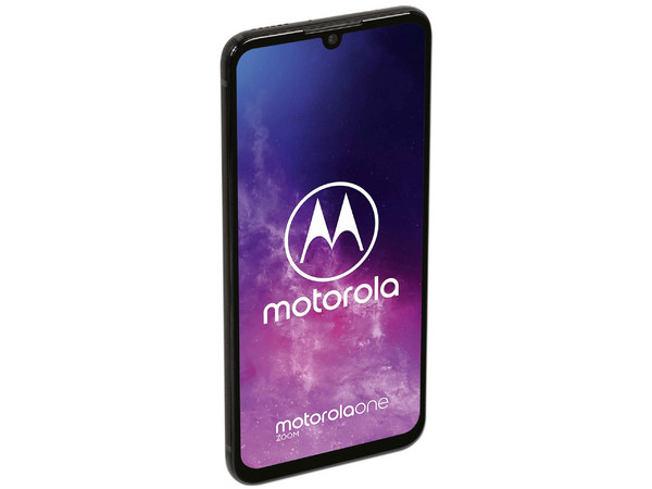 Smartphone Motorola One Zoom: 
Procesador Snapdragon 675 (hasta 2.0 GHz), 
Memoria RAM de 4GB, Almacenamiento de 128GB,
Pantalla AMOLED de 6.39