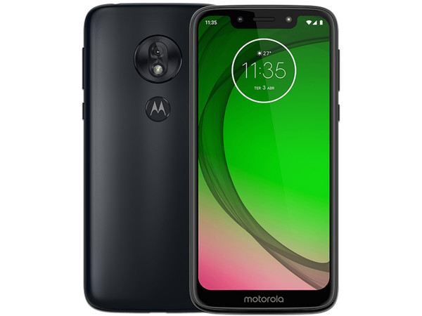 Smartphone Motorola Moto G7 Play: 
Procesador Snapdragon 632 (1.8 GHz), 
Memoria RAM de 2GB, Almacenamiento de 32GB 
Pantalla LED Multi touch 5.7