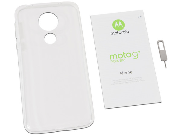 Smartphone Motorola Moto G7 Power:
Procesador Snapdragon 632 Octa Core (1.8 GHz),
Memoria RAM de 3GB, Almacenamiento de 32GB,
Pantalla 6.2