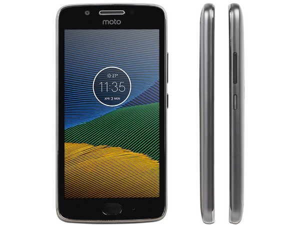 Smartphone Motorola Moto G5 XT1671:
Procesador Snapdragon 430 Octa-core (1.4 GHz),
Memoria RAM de 2GB, Almacenamiento de 32GB (expandible con microSD),
Pantalla 5.0