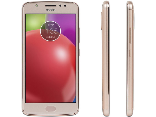 Smartphone Motorola Moto E4:
Procesador Mediatek MT6735 Quad Core (1.25 GHz),
Memoria RAM de 2GB, Almacenamiento de 16GB (expandible con microSD),
Pantalla 5