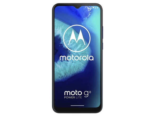 Smartphone Motorola Moto G8 Power Lite: 
Procesador Helio P35 Octa core (hasta 2.3GHz), 
Memoria RAM de 4GB, Almacenamiento de 64GB, 
Pantalla LCD IPS de 6.5