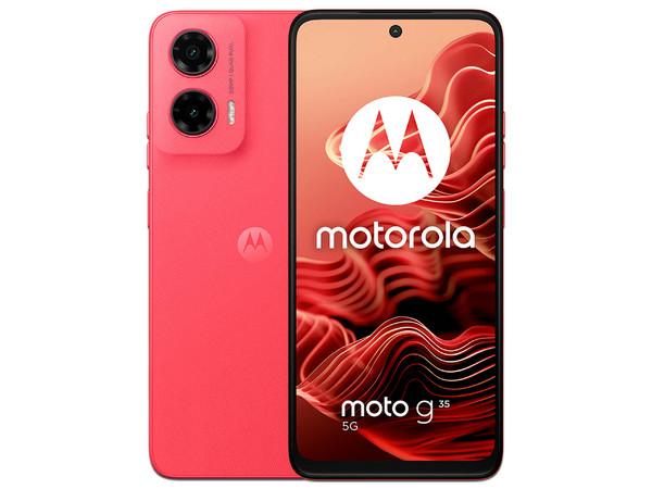 Smartphone Motorola Moto G35: 
Procesador Unisoc T760 (hasta 2.2 GHz), 
Memoria RAM de 4GB, Almacenamiento de 256GB, 
Pantalla LED Multi-Touch de 6.7