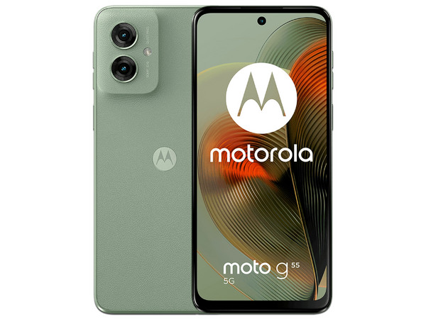Smartphone Motorola Moto G55: 
Procesador Mediatek Dimensity 7025 (hasta 2.5 GHz), 
Memoria RAM de 8GB, Almacenamiento de 256GB, 
Pantalla LED Multi-Touch de 6.5