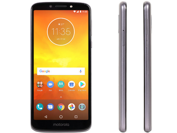 Smartphone Motorola Moto E5:
Procesador Quad Core (1.4 GHz),
Memoria RAM de 2GB, Almacenamiento de 16GB,
Pantalla LED Multi Touch de 5.7