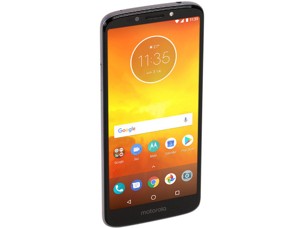 Smartphone Motorola Moto E5:
Procesador Quad Core (1.4 GHz),
Memoria RAM de 2GB, Almacenamiento de 16GB,
Pantalla LED Multi Touch de 5.7
