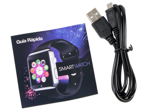 Smartwatch: 
Procesador Mediatek MTK 6260 a 360 MHz,
Memoria RAM de 64MB, Almacenamiento de 128MB (microSD hasta 32GB),
Pantalla IPS de 1.54
