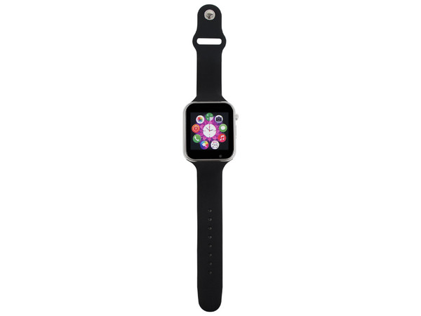 Smartwatch: 
Procesador Mediatek MTK 6260 a 360 MHz,
Memoria RAM de 64MB, Almacenamiento de 128MB (microSD hasta 32GB),
Pantalla IPS de 1.54