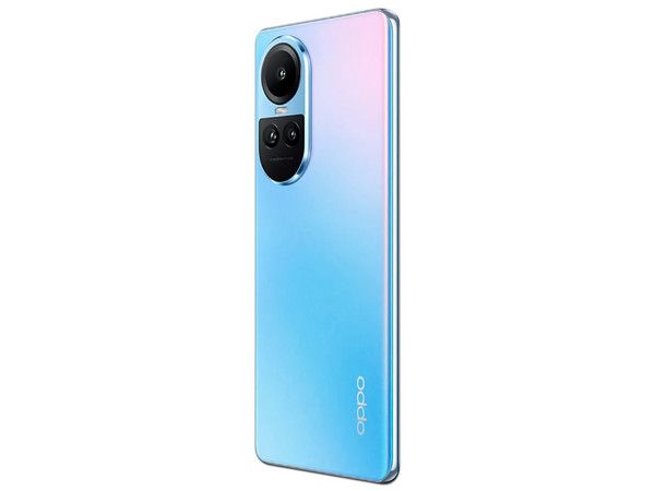 Smartphone OPPO Reno10 5G: 
Procesador Dimensity 7050 (hasta 2.6 GHz), 
Memoria RAM de 8GB, Almacenamiento de 256GB, 
Pantalla AMOLED de 6.7