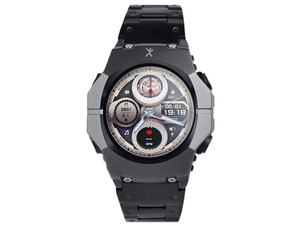 Smartwatch Perfect Choice Elementum, Touch, Bluetooth, Android/iOS, Resistente al Agua, Color Negro.