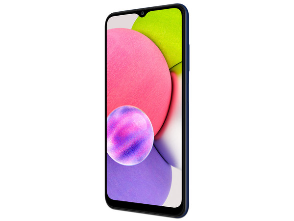 Smartphone Samsung Galaxy A03S: 
Procesador Octa Core (hasta 2.3 GHz),
Memoria RAM de 4GB, Almacenamiento de 64GB,
Pantalla TFT LCD de 6.3