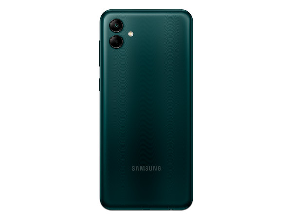 Smartphone Samsung Galaxy A04: 
Procesador Octa Core (hasta 2.3 GHz), 
Memoria RAM de 4GB, Almacenamiento de 64GB, 
Pantalla LED Multi Touch de 6.4