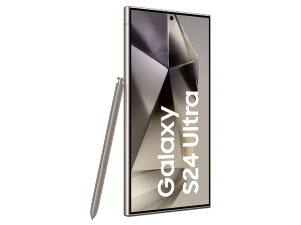 Smartphone Samsung S24 Ultra: 
Procesador Qualcomm Snapdragon 8 Gen 3, 
Memoria RAM de 12GB, 
Almacenamiento de 256GB,
Pantalla AMOLED Multi-Touch de 6.8