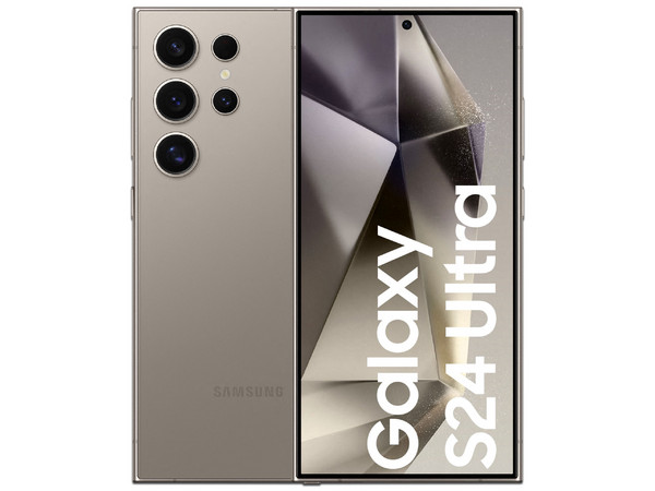 Smartphone Samsung S24 Ultra: 
Procesador Qualcomm Snapdragon 8 Gen 3, 
Memoria RAM de 12GB, 
Almacenamiento de 256GB,
Pantalla AMOLED Multi-Touch de 6.8
