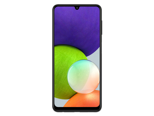 Smartphone Samsung Galaxy A22: 
Procesador Octa Core (hasta 2.0 GHz), 
Memoria RAM de 4GB, Almacenamiento de 64GB, 
Pantalla Super AMOLED de 6.4