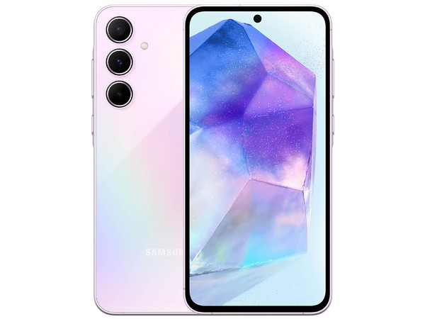 Smartphone Samsung Galaxy A55 5G: 
Procesador Octa Core (hasta 2.7 GHz), 
Memoria RAM de 8GB, 
Almacenamiento de 128GB, 
Pantalla Super AMOLED de 6.6