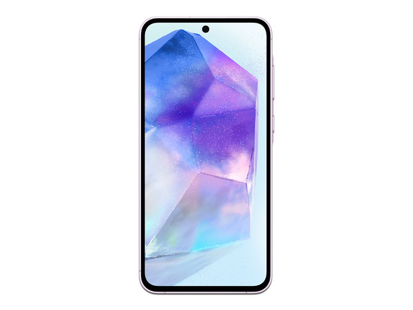 Smartphone Samsung Galaxy A55 5G: 
Procesador Octa Core (hasta 2.7 GHz), 
Memoria RAM de 8GB, 
Almacenamiento de 128GB, 
Pantalla Super AMOLED de 6.6