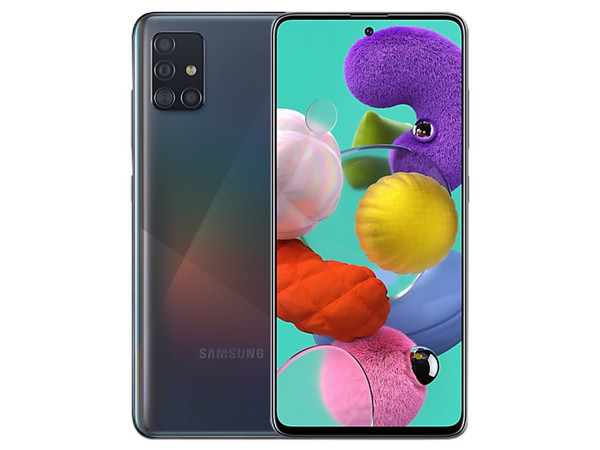 Smartphone Samsung Galaxy A51:
Procesador Octa core Cortex (hasta 2.30 GHz),
Memoria RAM de 4GB, Almacenamiento de 128GB,
Pantalla LED Multi Touch de 6.5