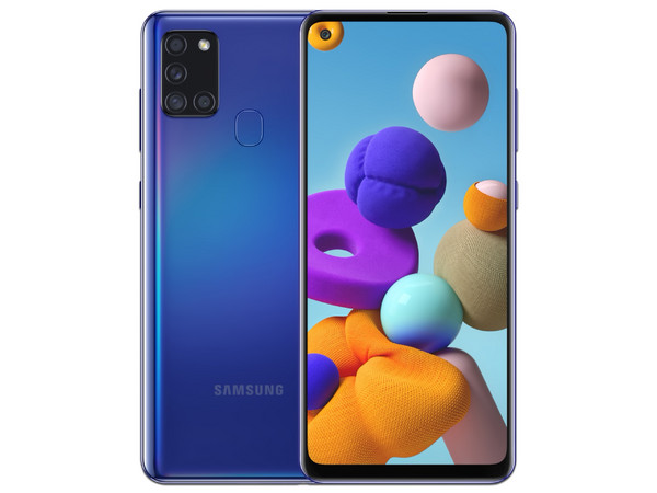 Smartphone Samsung Galaxy A21s: 
Procesador Octa Core (2.0 GHz), 
Memoria RAM de 4GB, Almacenamiento de 64GB,
Pantalla LED Multi Touch de 6.5