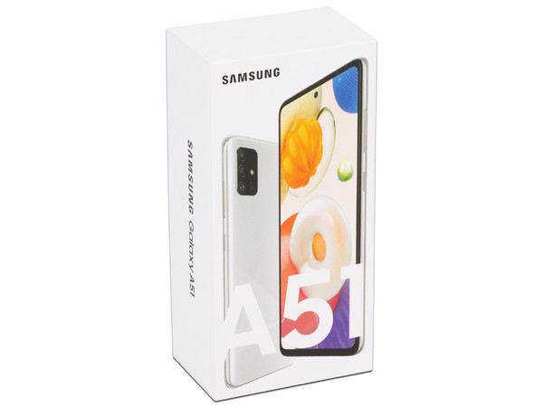 Smartphone Samsung Galaxy A51: 
Procesador Octa core (hasta 2.30GHz), 
Memoria RAM de 6GB, Almacenamiento de 128GB,
Pantalla Súper AMOLED de 6.3