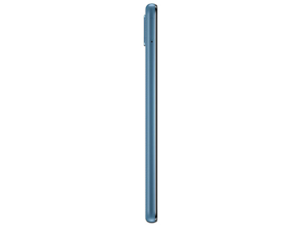Smartphone Samsung Galaxy A02:
Procesador Quad core (hasta 1.50 GHz),
Memoria RAM de 3GB, Almacenamiento de 32GB,
Pantalla LED Multi Touch de 6.4