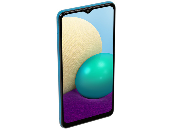 Smartphone Samsung Galaxy A02:
Procesador Quad core (hasta 1.5 GHz),
Memoria RAM de 2GB, Almacenamiento de 32GB,
Pantalla LED Multi Touch de 6.4